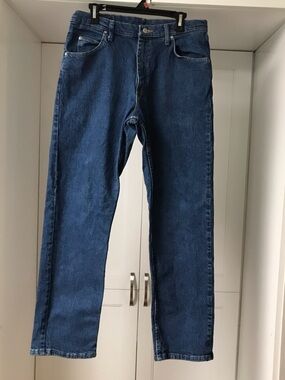 Men's Classic Wrangler Straight Fit Jeans - Dark Blue US 32x32